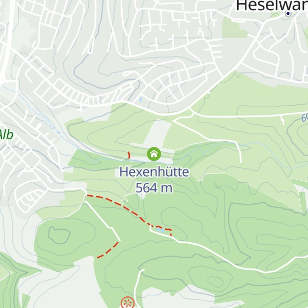 Map of Hexenhütte