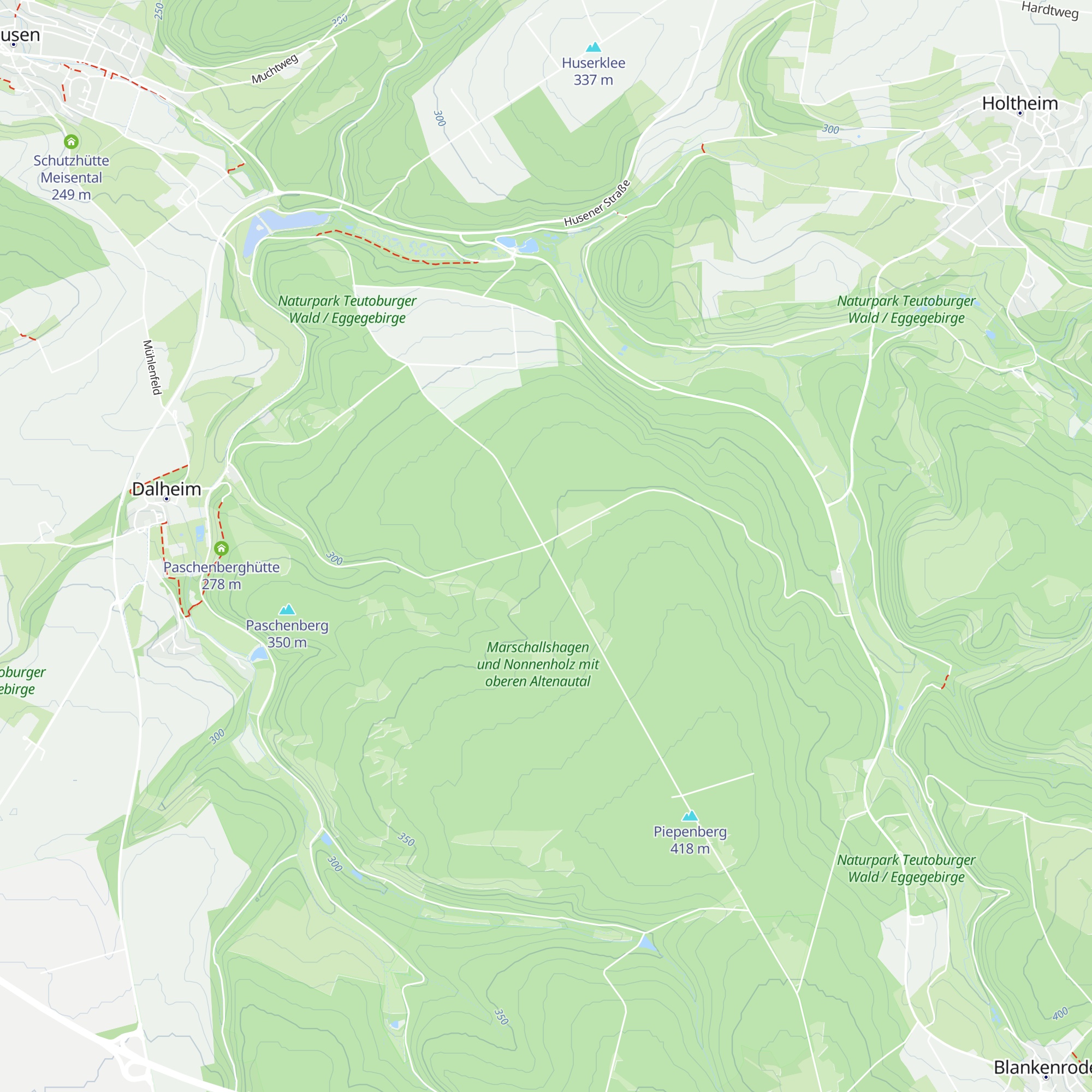 13 Linden Hütte map