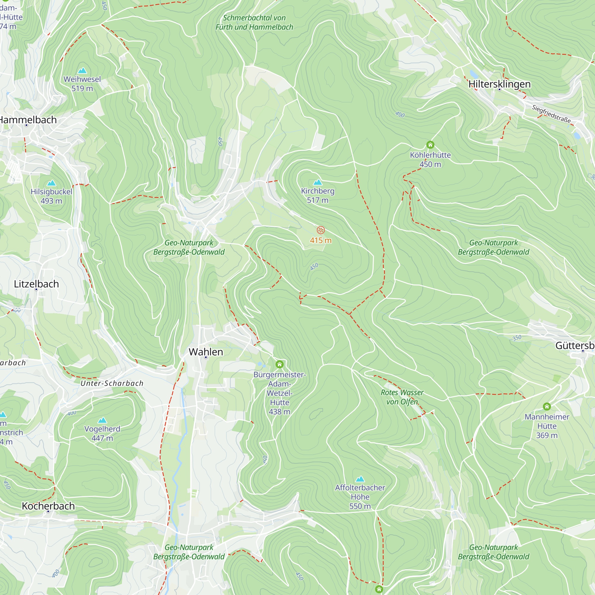 Kriemhildhütte map