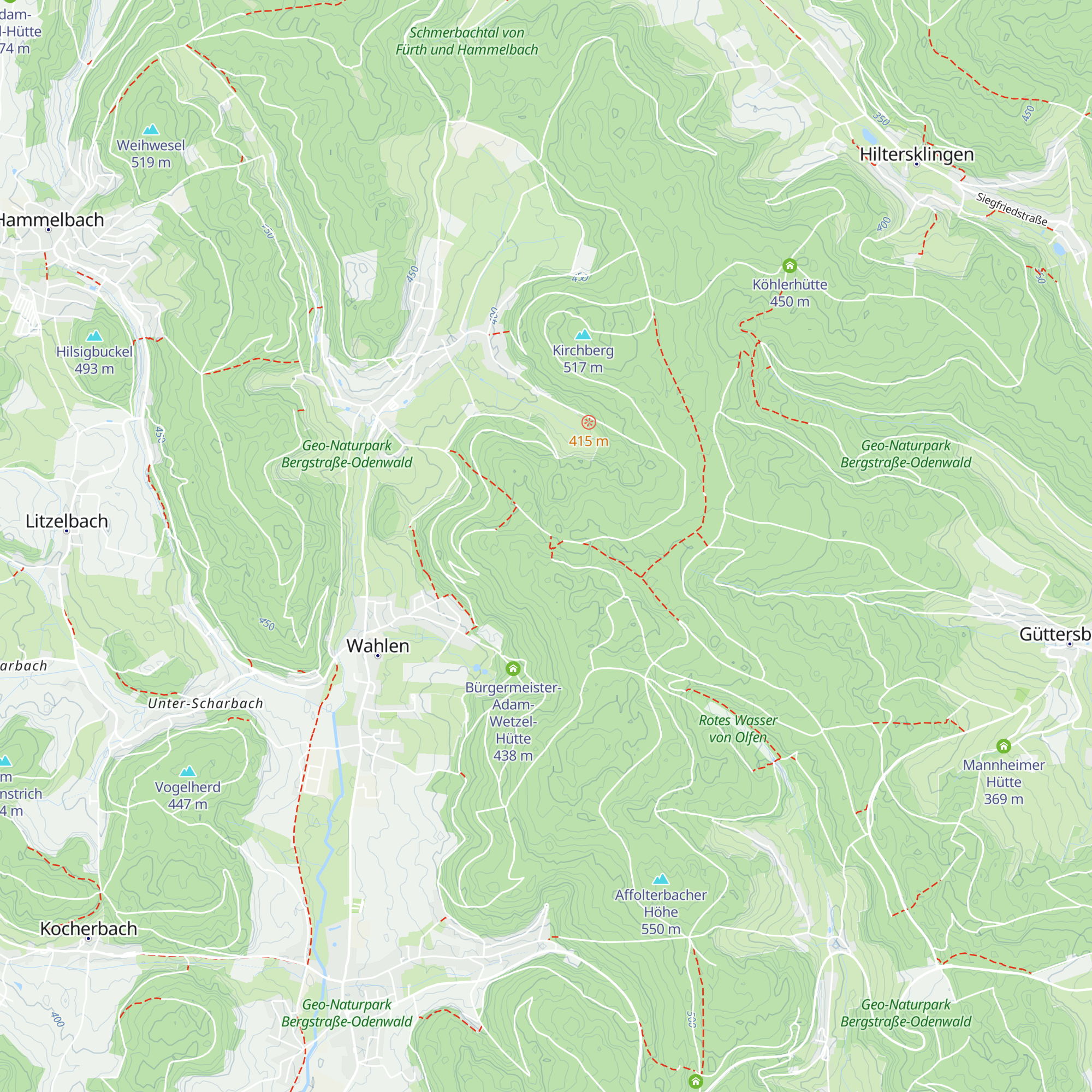 Kriemhildhütte map