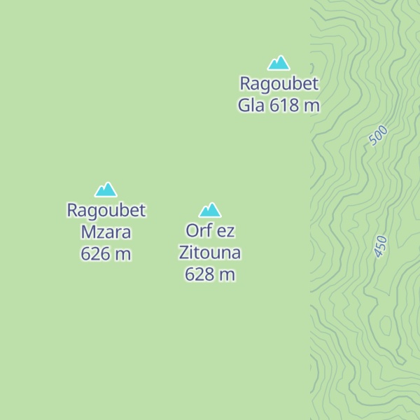 Map of Orf ez Zitouna