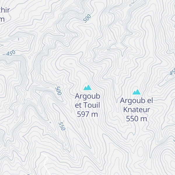 Map of Argoub et Touil