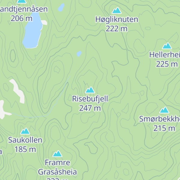 Map of Risebufjell