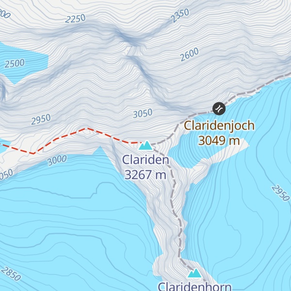Map of Clariden