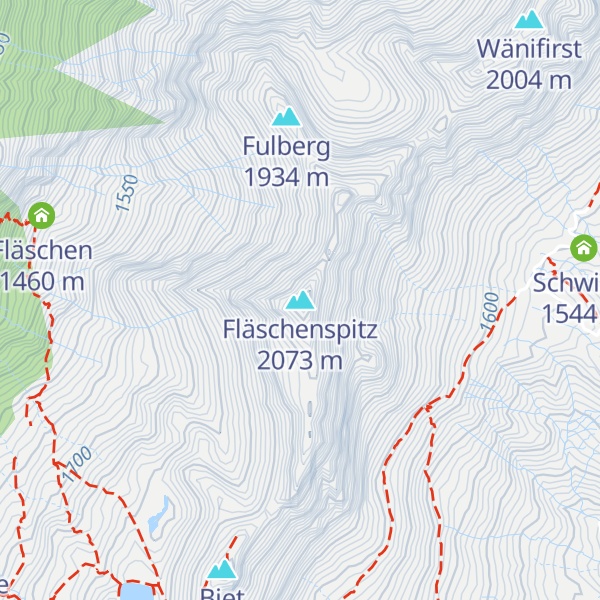 Map of Fläschenspitz