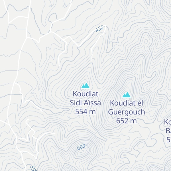 Map of Koudiat Sidi Aïssa