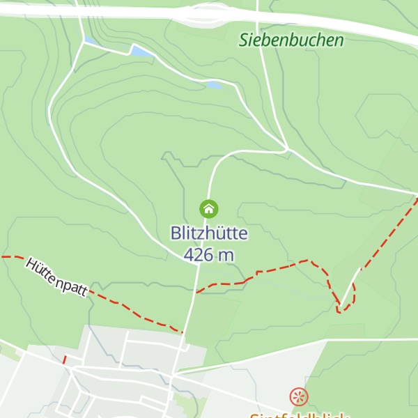 Map of Blitzhütte