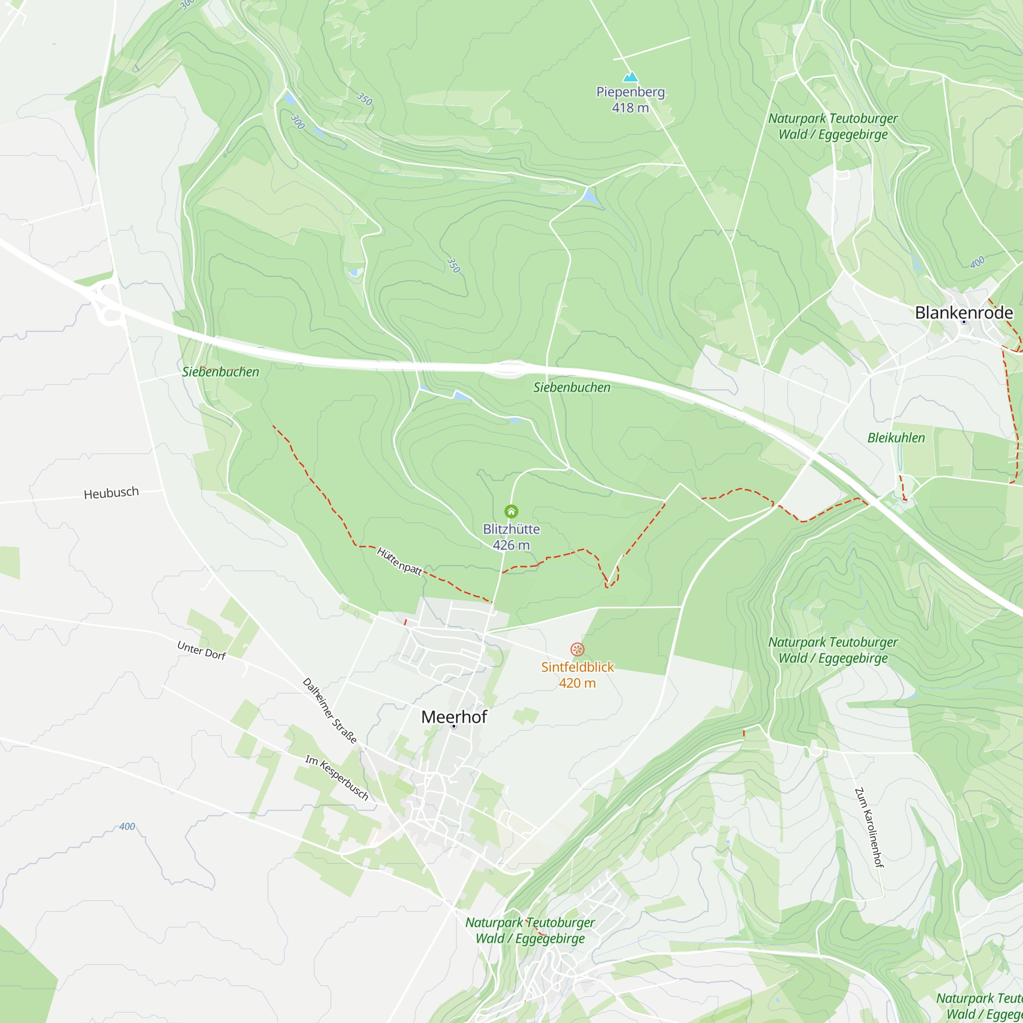 Blitzhütte map