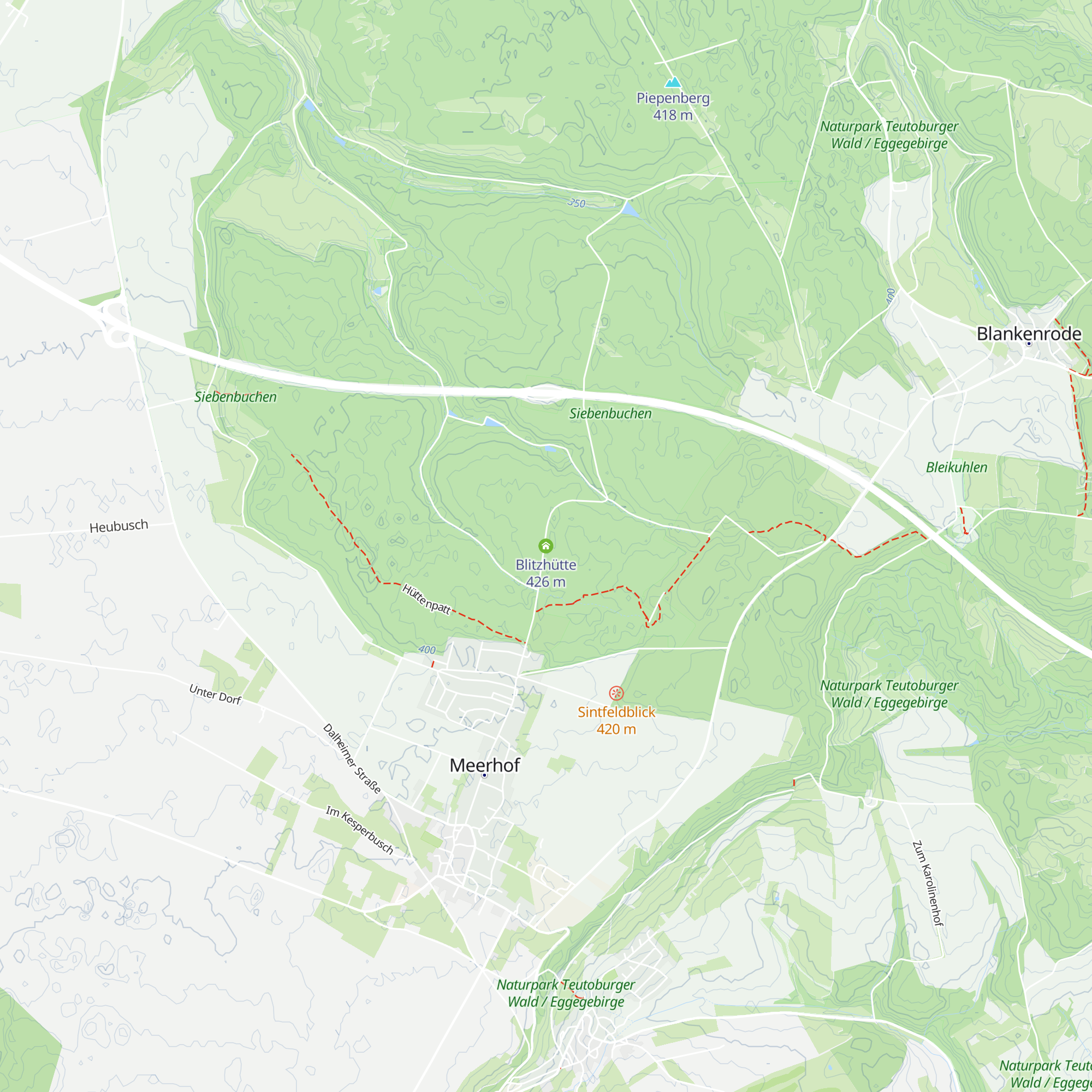Blitzhütte map