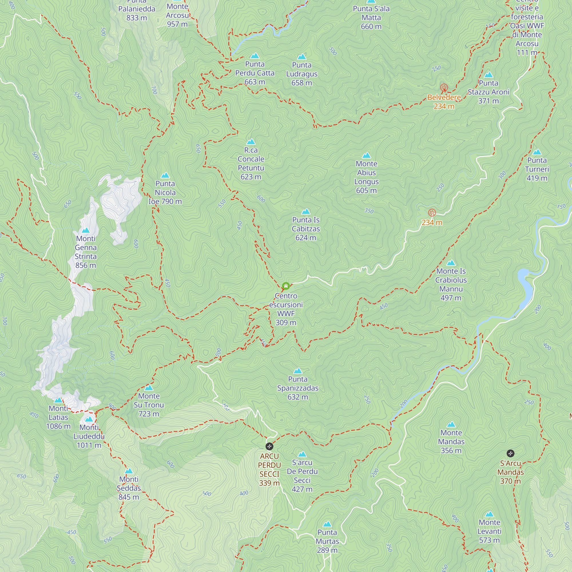 Centro escursioni WWF map