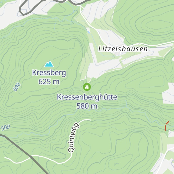 Map of Kressenberghütte