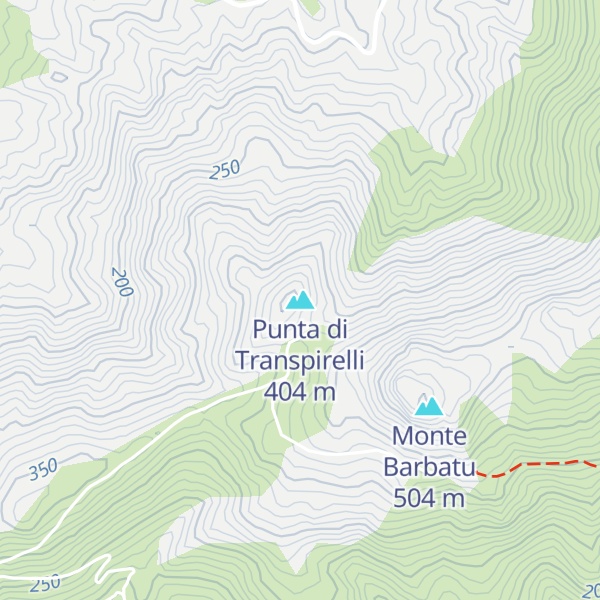 Map of Punta di Transpirelli
