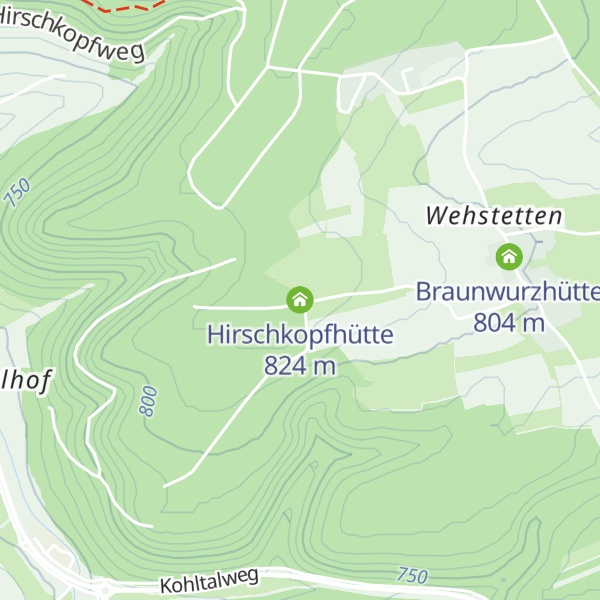 Map of Hirschkopfhütte