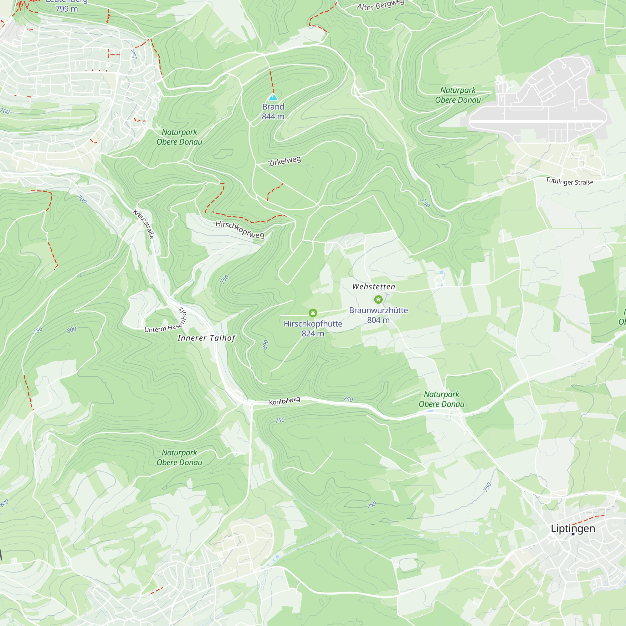 Hirschkopfhütte map