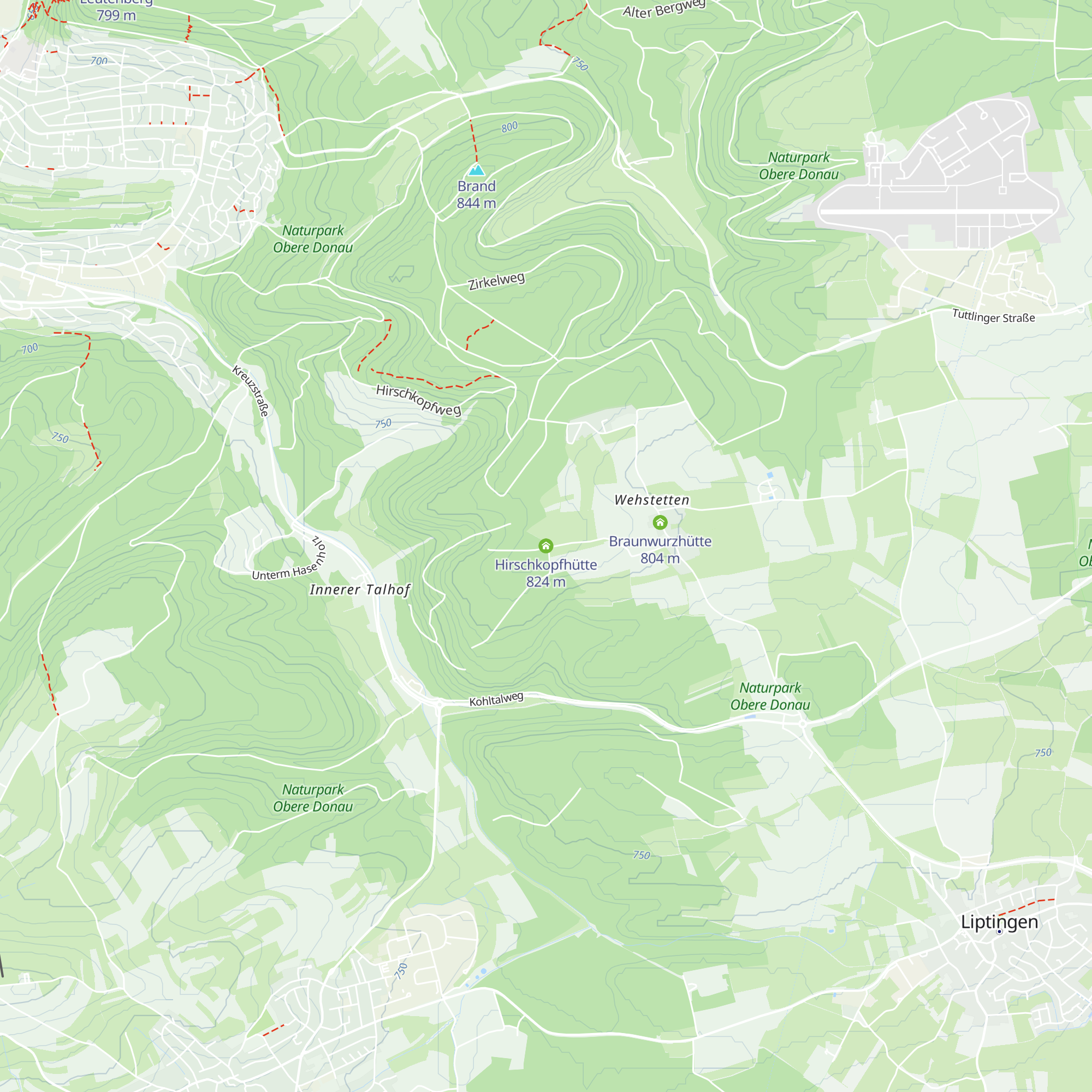 Hirschkopfhütte map