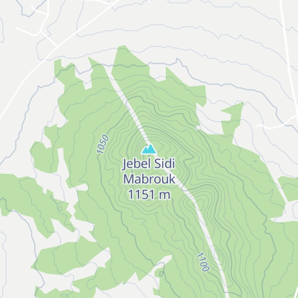 Map of Jebel Sidi Mabrouk
