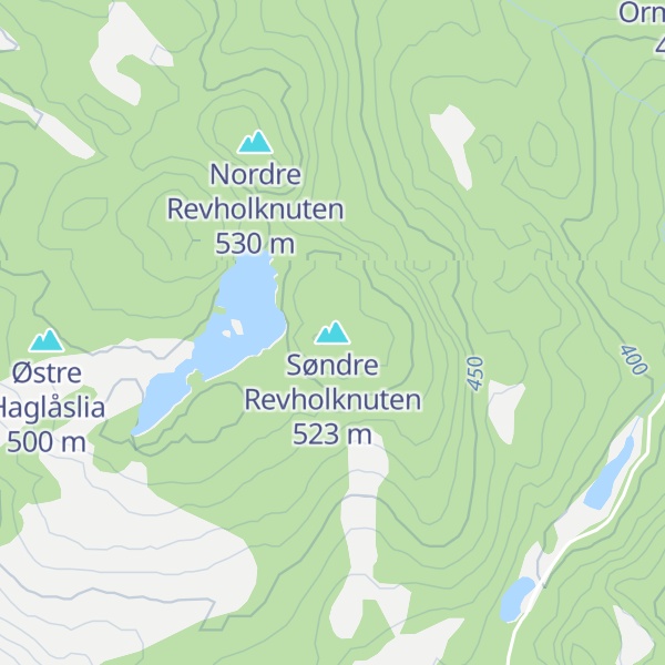 Map of Søndre Revholknuten