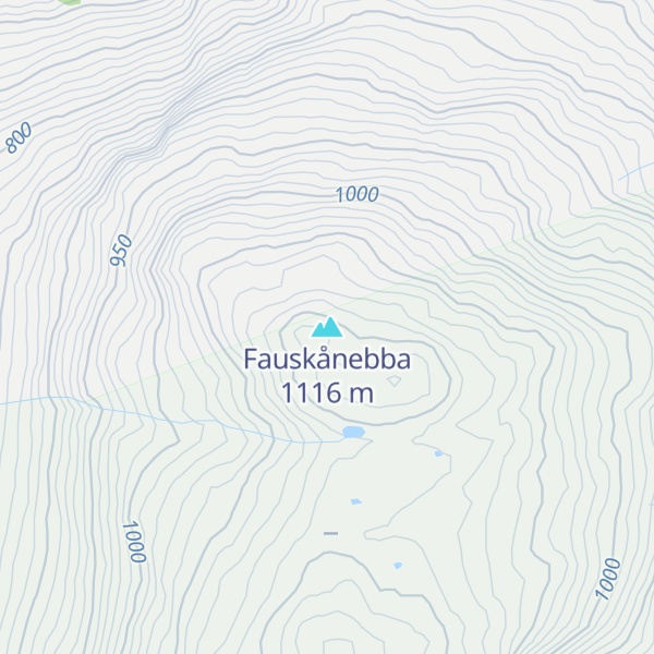 Map of Fauskånebba