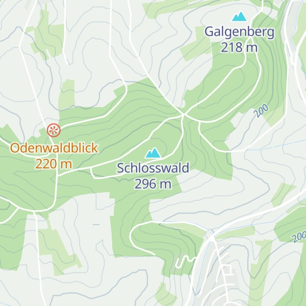 Map of Schlosswald