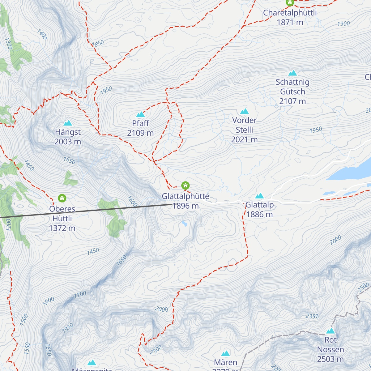 Glattalphütte map