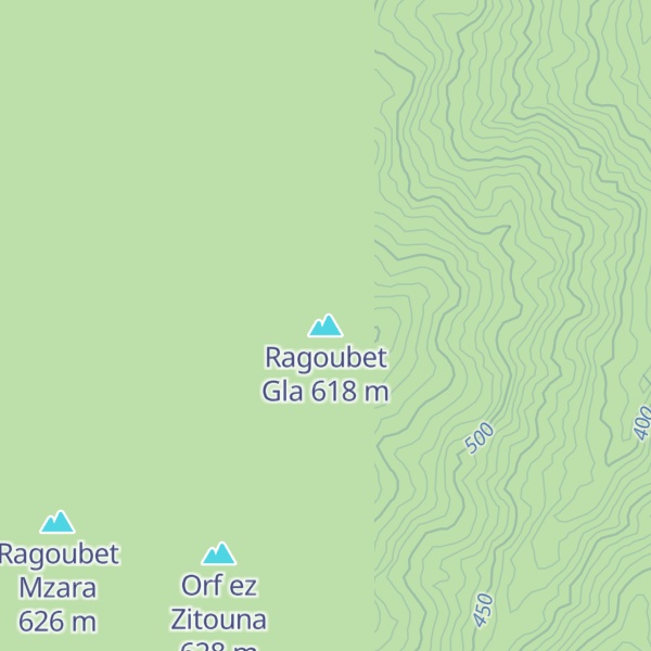 Map of Ragoubet Gla