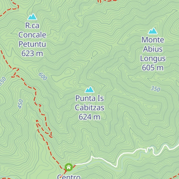 Map of Punta Is Cabitzas