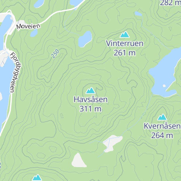 Map of Havsåsen