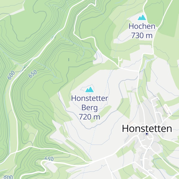 Map of Honstetter Berg