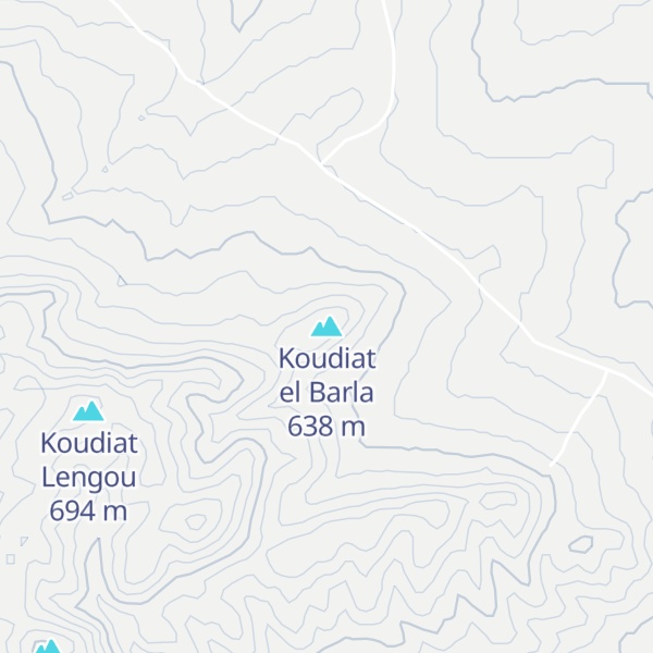 Map of Koudiat el Barla