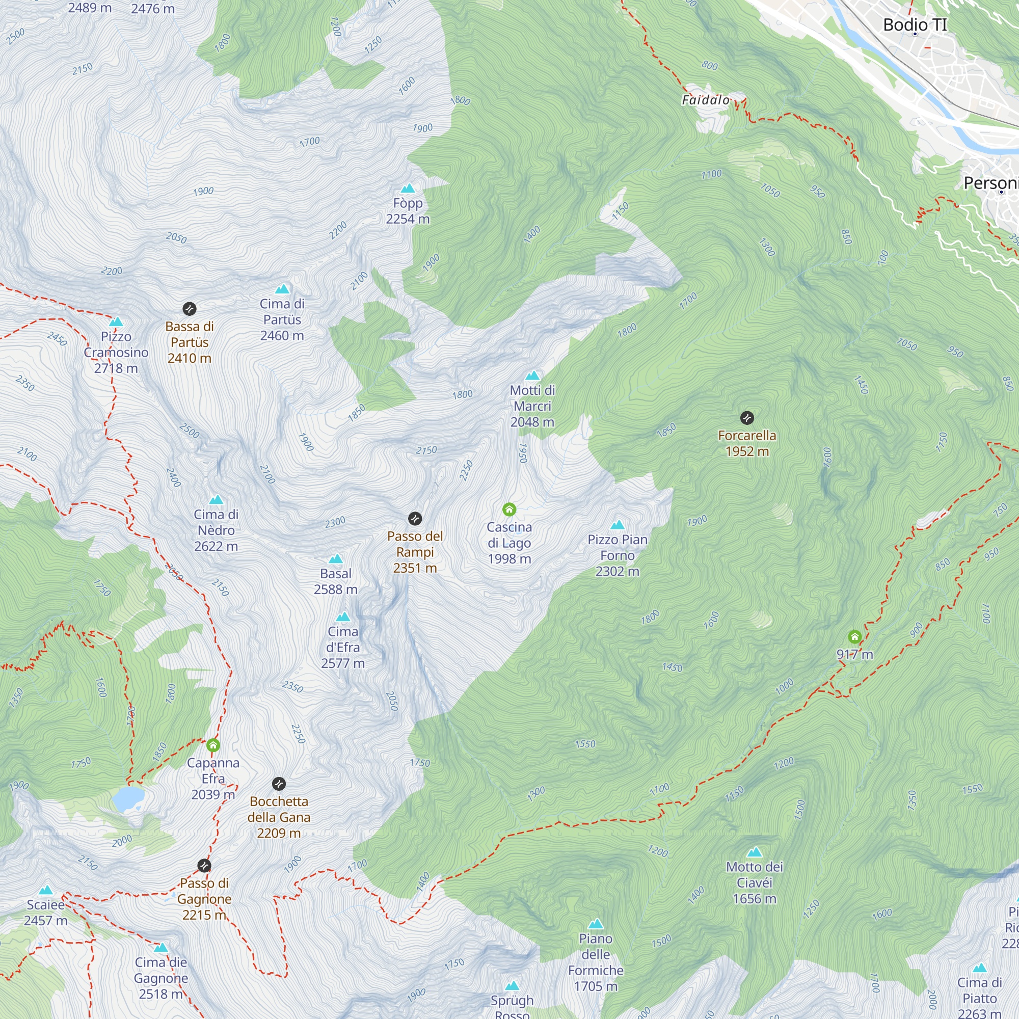 Cascina di Lago map