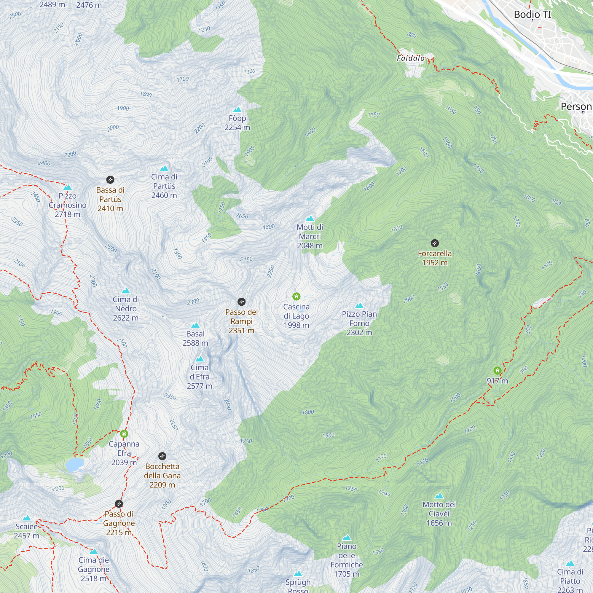 Cascina di Lago map