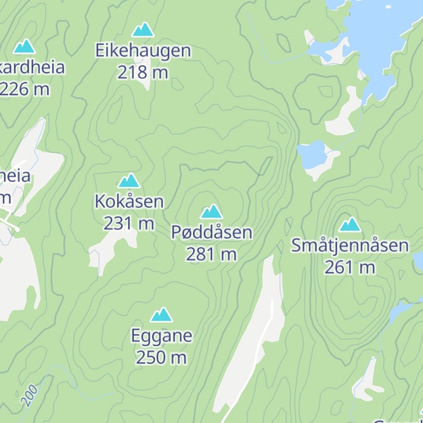 Map of Pøddåsen