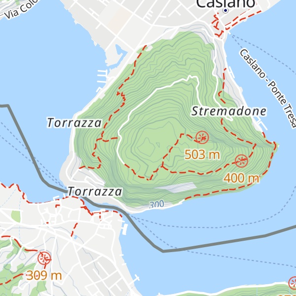 Map of Monte Caslano