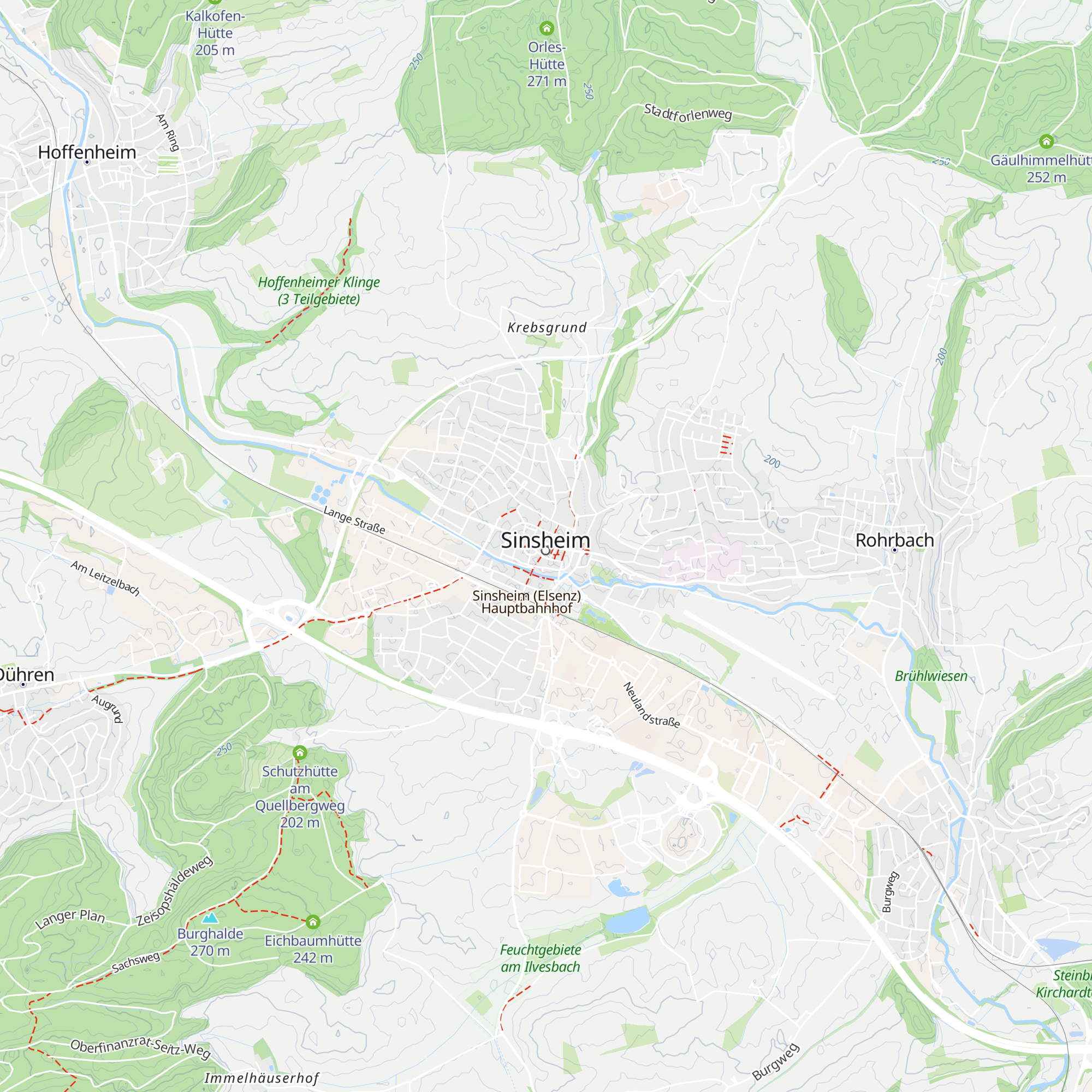 Tourist-Info Sinsheim map