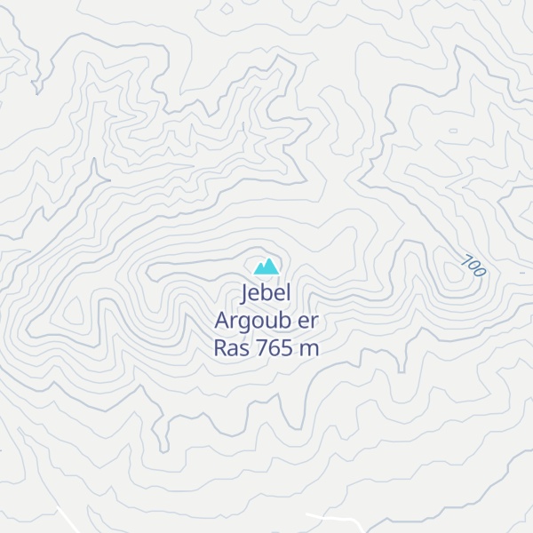Map of Jebel Argoub er Ras