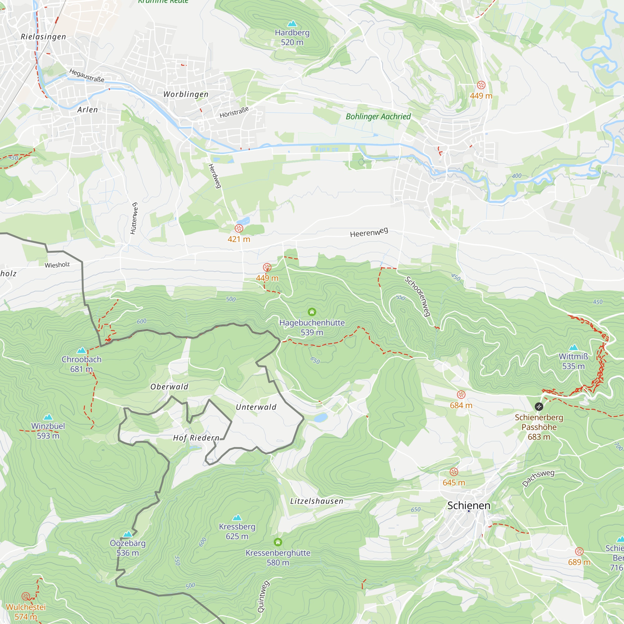 Hagebuchenhütte map