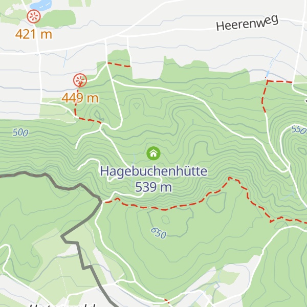Map of Hagebuchenhütte