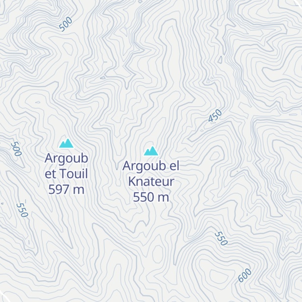 Map of Argoub el Knateur