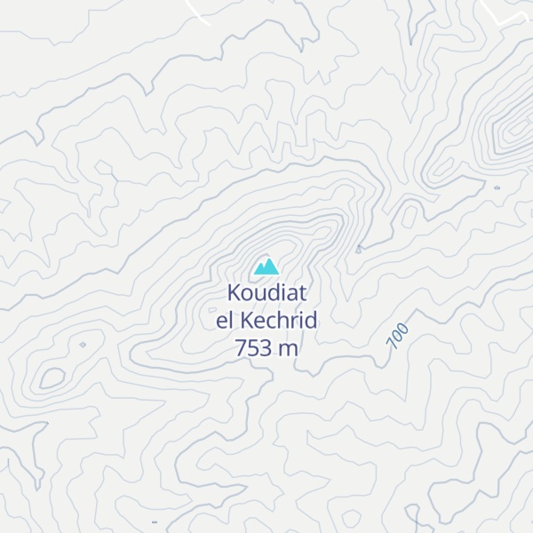 Map of Koudiat el Kechrid