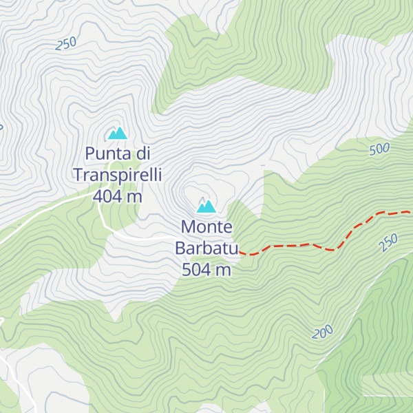 Map of Monte Barbatu