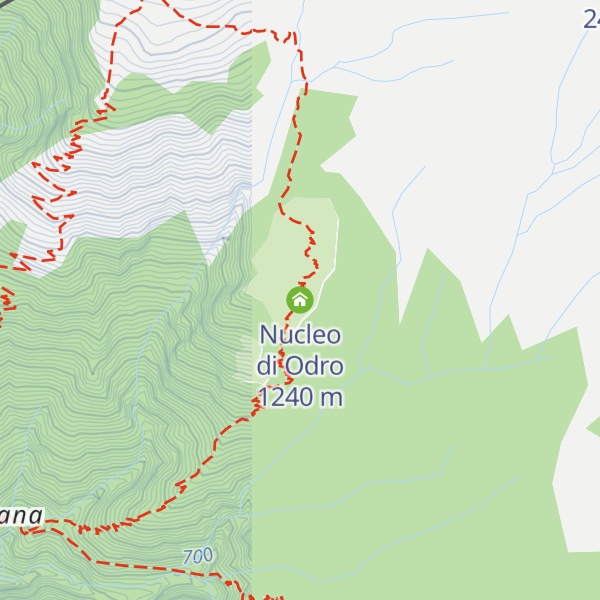 Map of Nucleo di Odro
