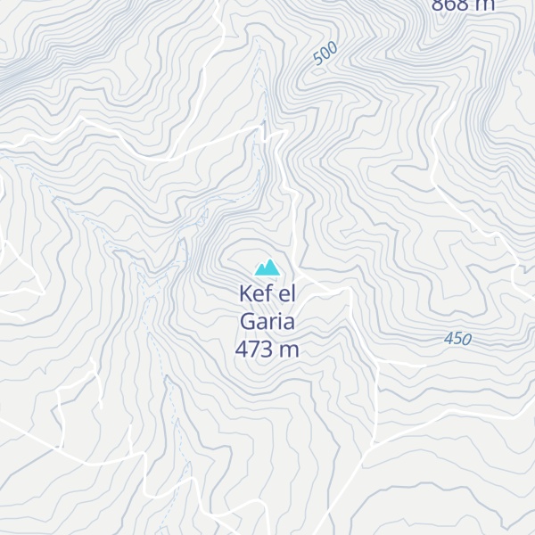 Map of Kef el Garia