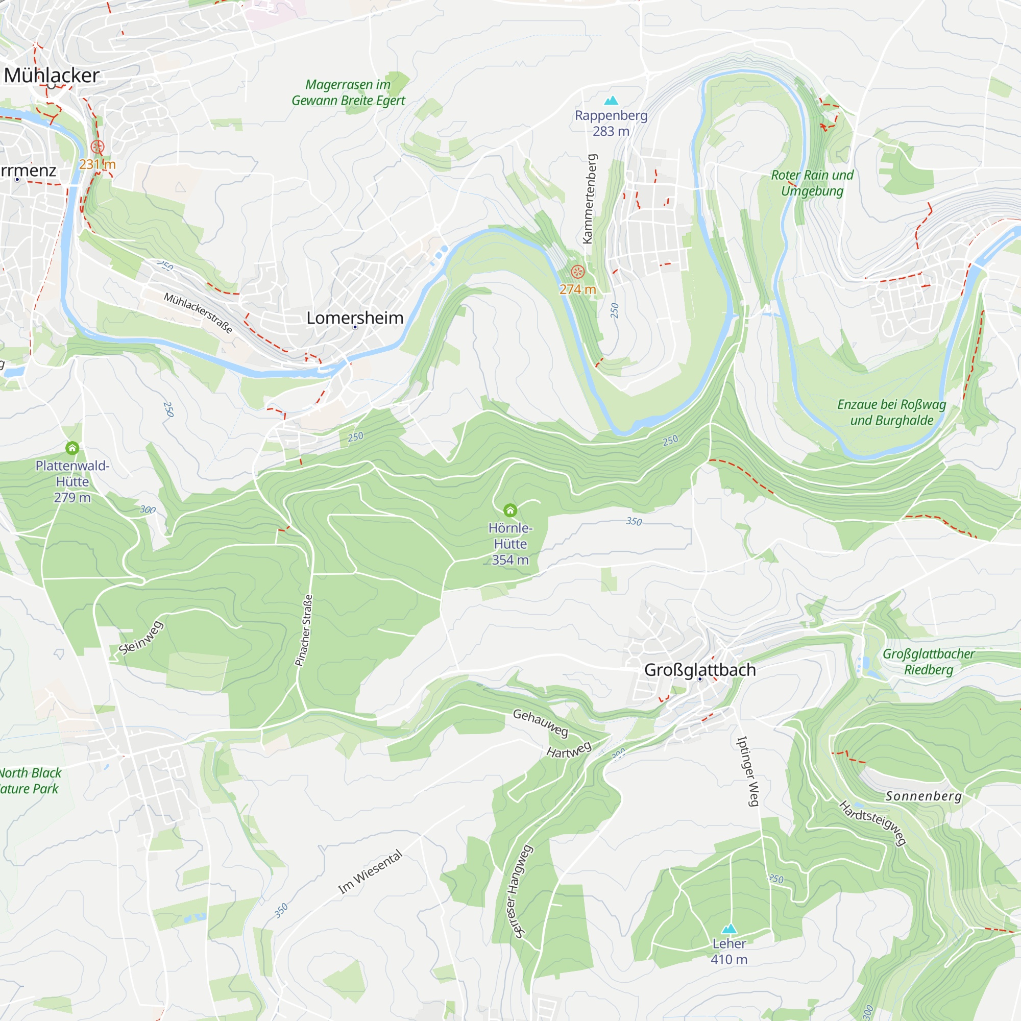 Hörnle-Hütte map