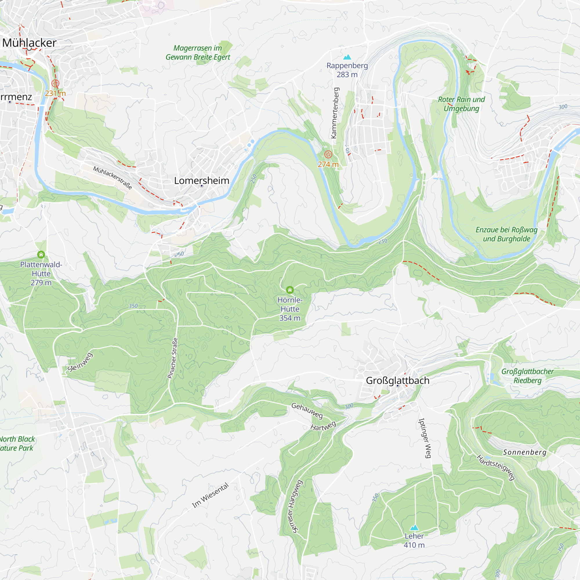 Hörnle-Hütte map
