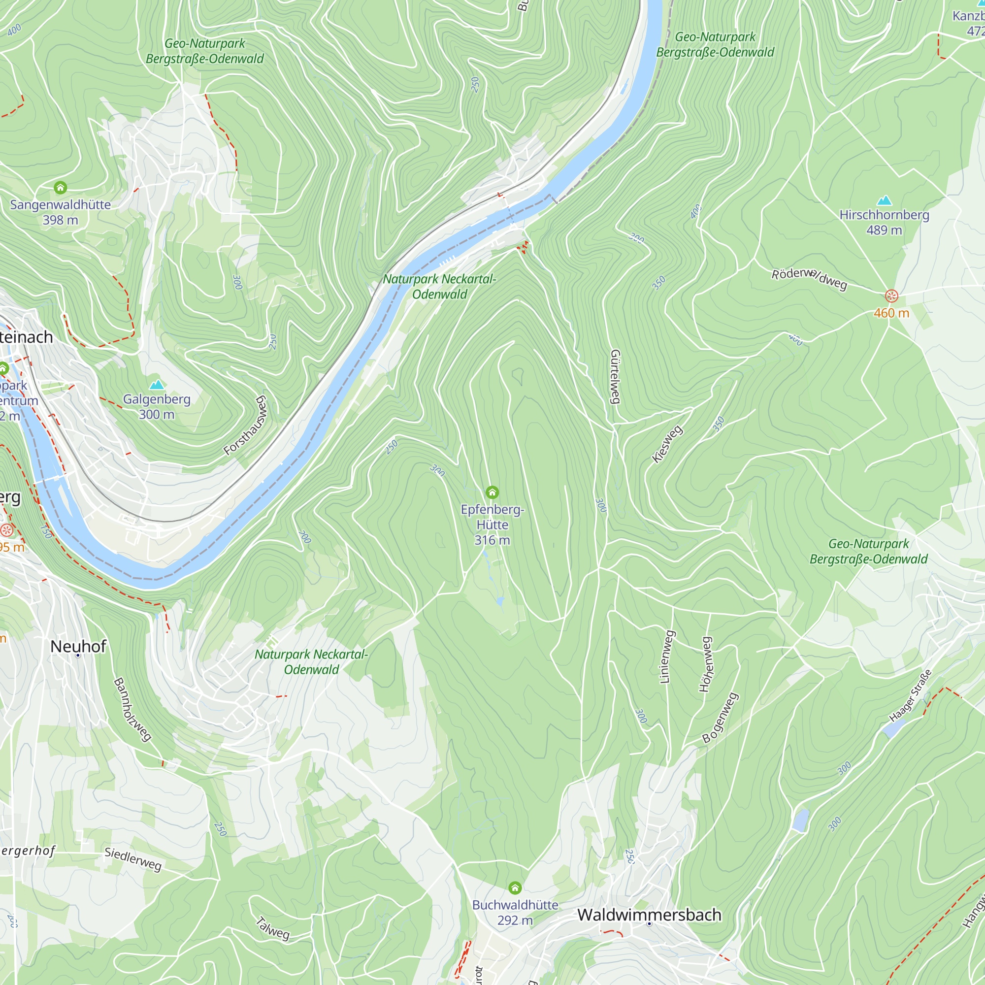 Epfenberg-Hütte map
