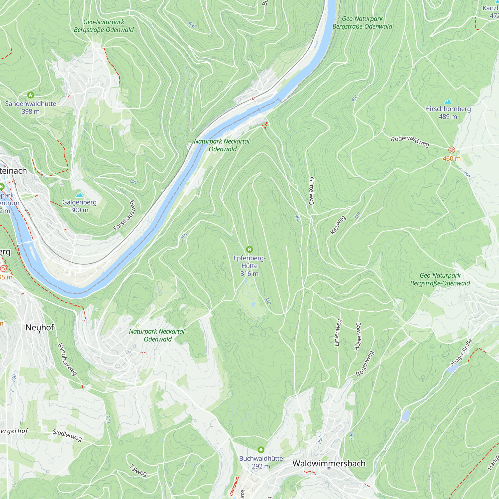 Epfenberg-Hütte map