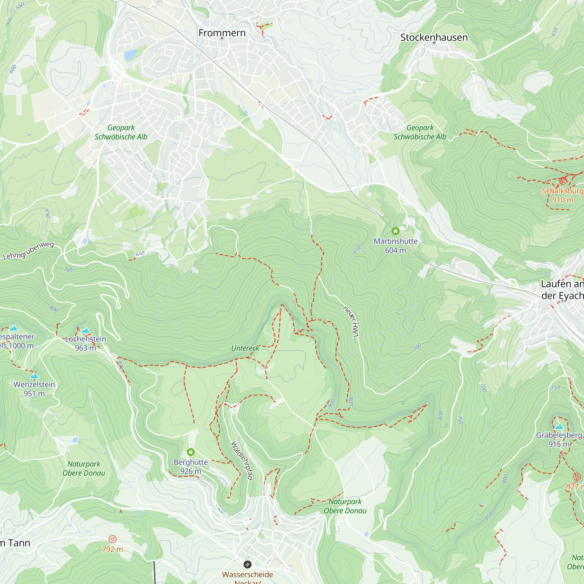 Weilstetter Hütte map