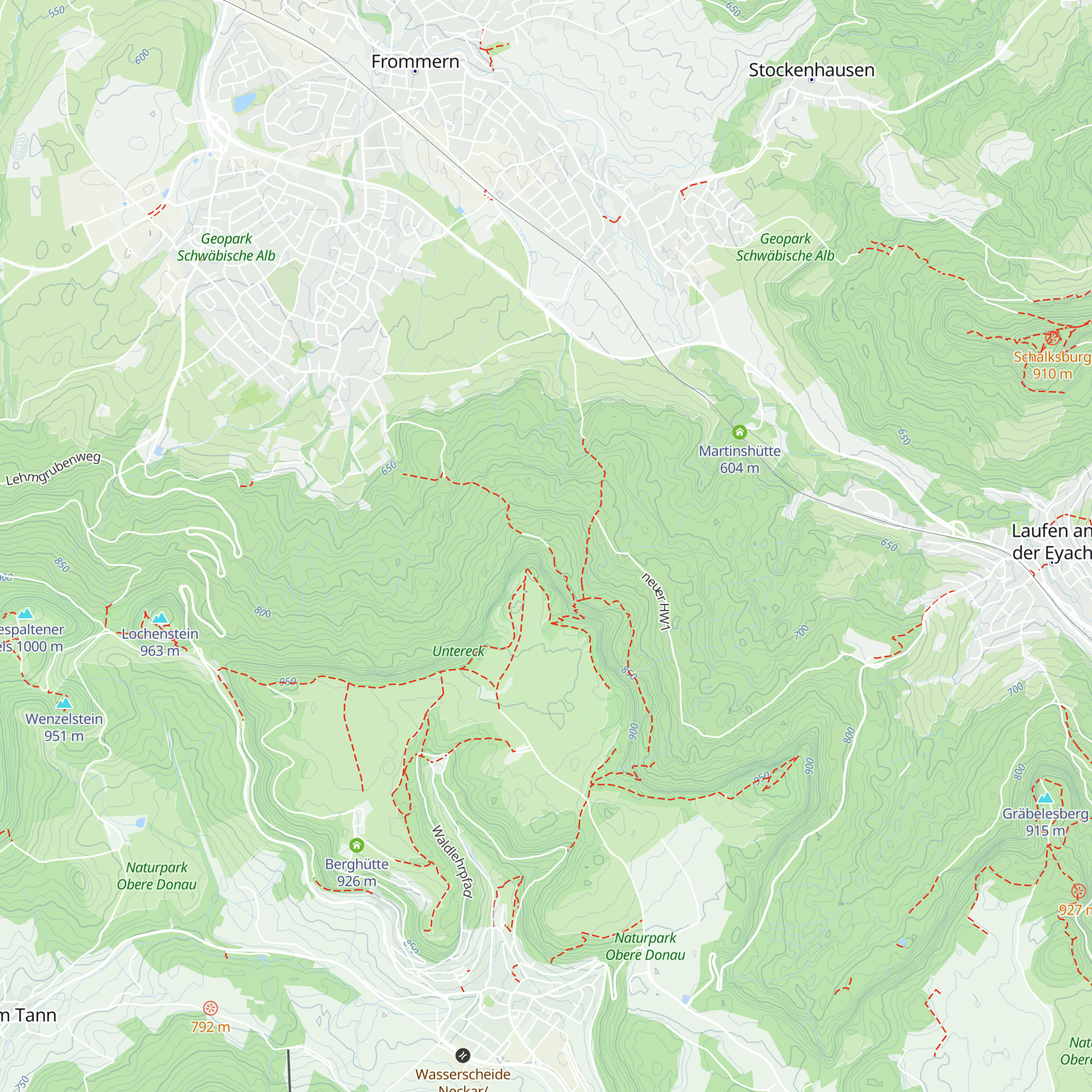 Weilstetter Hütte map