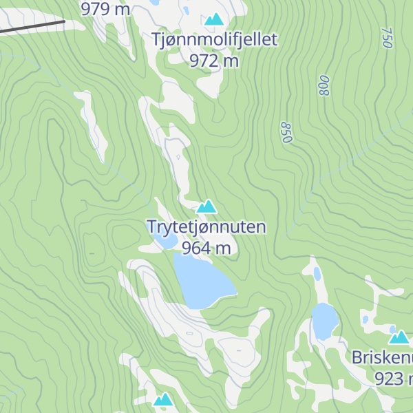 Map of Trytetjønnuten