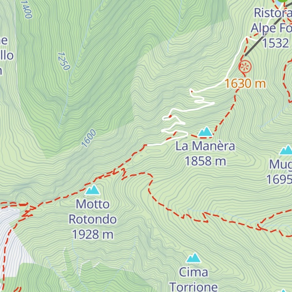 Map of Capanna Tamaro